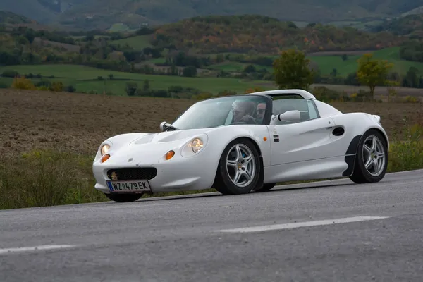 Cagli Itália Ott 2020 Lotus Elise Old Racing Car Rally — Fotografia de Stock