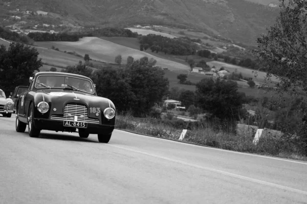 Cagli Italy Ott 2020 Aston Martin Old Racing Car Rally — Stock fotografie