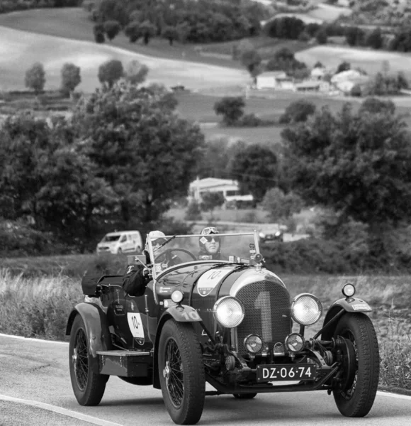 Cagli Italy Ott 2020 Bentley Litri Old Racing Car Rally — Fotografia de Stock