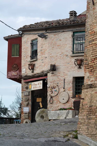 Italská Krajina Staré Město Mondaino Rimini Itálie — Stock fotografie