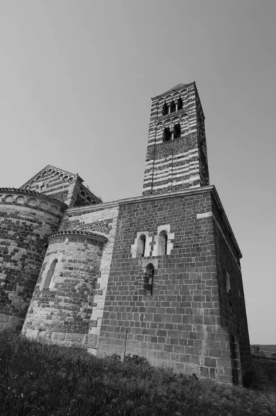 Basilica Holy Trinity Saccargia Romanesque Style Church Located Municipality Codrongianos — Stock Photo, Image