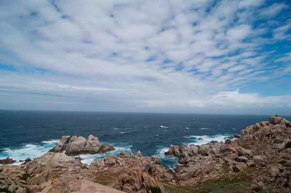 View Capo Testa Coast Santa Teresa Gallura — Foto de Stock