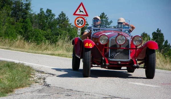 Urbino Itálie Červen 2022 Alfa Romeo 1750 Zagato 1929 Starém — Stock fotografie