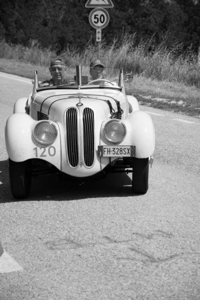 Urbino Włochy Czerwiec 2022 328 1939 Starym Samochodzie Wyścigowym Rajdzie — Zdjęcie stockowe