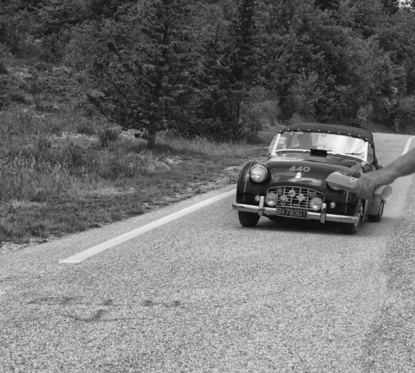 Urbino Italy Jun 2022 Triumph Tr3 Sports 1957 Old Racing — Stock Photo, Image