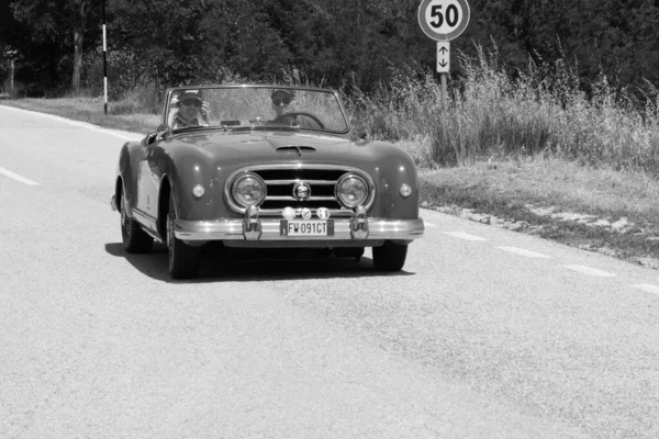 Urbino Itálie Červen 2022 Nash Healey Roadster 1953 Starém Závodním — Stock fotografie