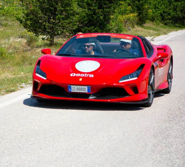 Urbino Italia Giugno 2022 Ferrari Tribute Una Vecchia Auto Corsa — Foto Stock