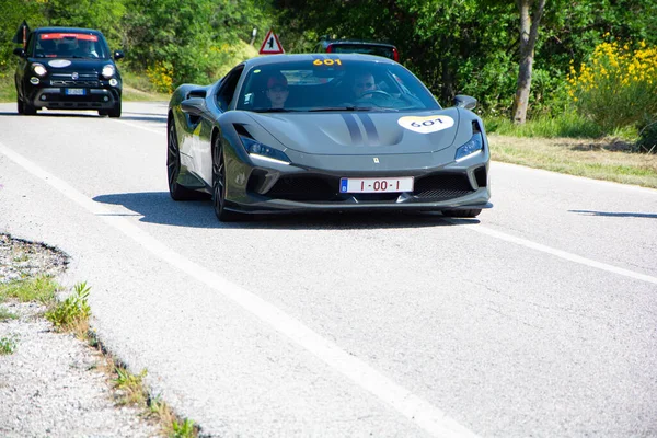 Urbino Italia Giugno 2022 Ferrari Tribute Ferrari Tributo Una Vecchia — Foto Stock