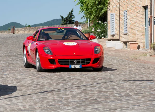 Urbino Italië Jun 2022 Ferrari Tribute Ferrari 599 Gtb Fiorano — Stockfoto