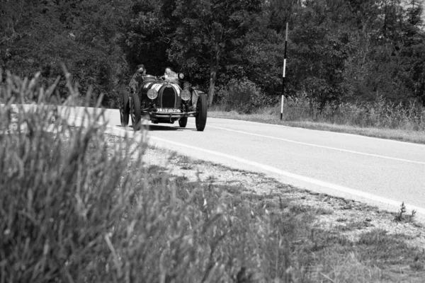 Urbino Italia Jun 2022 Bugatti T37 1927 Viejo Coche Carreras — Foto de Stock