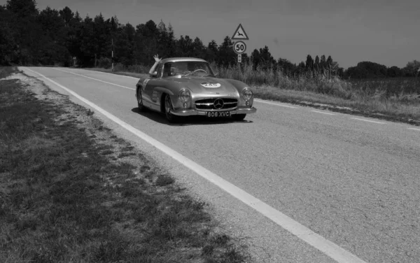 Italy Jun 2022 Mercedes Benz 300 Roadster 1957 Старом Гоночном — стоковое фото