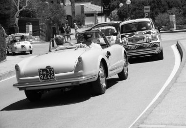 POLTU QUATU - ITALY - JUL 9 - 2022 : Lancia B24 ORINAL FILM IL SORPASSO Poltu Quatu Classic