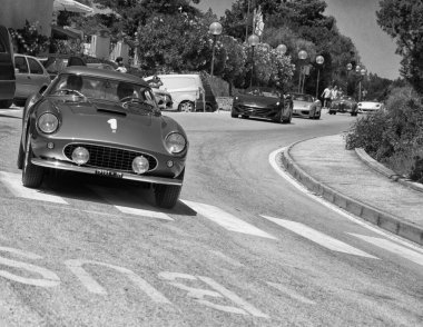 POLTU QUATU - ITALY - 9 Temmuz 2022: FERRARI 250 Tour de France Poltu Quatu Classic