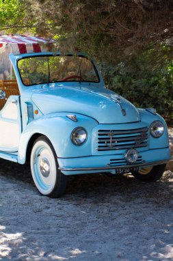 POLTU QUATU - ITALY - JUL 9 - 2022 : topolino spiaggina Poltu Quatu Classic
