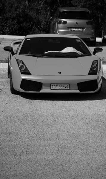 Poltu Quatu Italy Jul 2022 Yellow Lamborghni Diablo Poltu Quatu — Stok fotoğraf