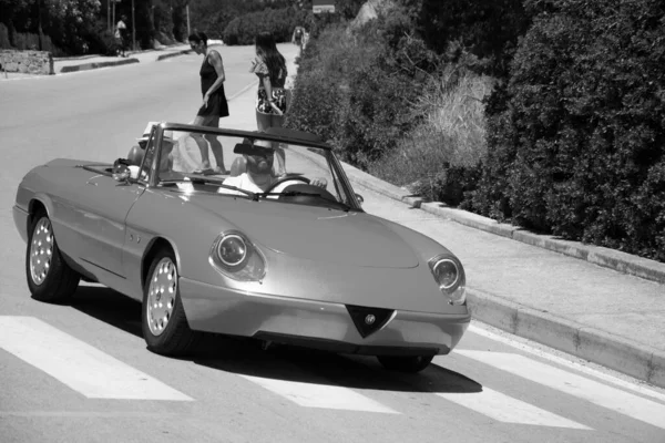 Poltu Quatu Italy Jul 2022 Alfa Romeo Duetto Ibrid Garage — Foto de Stock