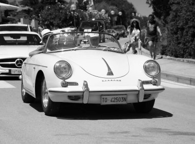 POLTU QUATU - ITALY - JUL 9 - 2022 : PORSCHE 356 1500 SPEEDSTER Poltu Quatu Classic