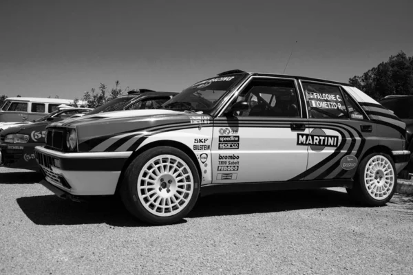 Poltu Quatu Italy Jul 2022 Lancia Delta Integrale 4Wd Martini — Zdjęcie stockowe