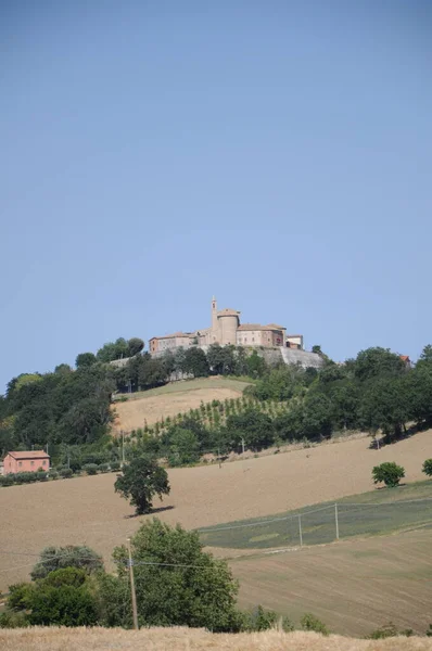 Landscape Village Sorbolongo Province Pesaro Urbino Marche Region Italy — Foto de Stock