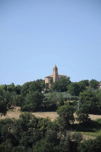 Landscape Village Torre San Tommaso Province Pesaro Urbino Marche Region — Fotografia de Stock
