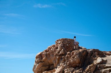 La Maddalena Sardinia of spargi di corsara di cala del landscape at summer