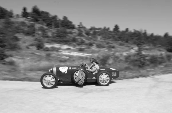 Urbino Italy Jun 2022 Bugatti T37 1926 Old Racing Car — Fotografia de Stock