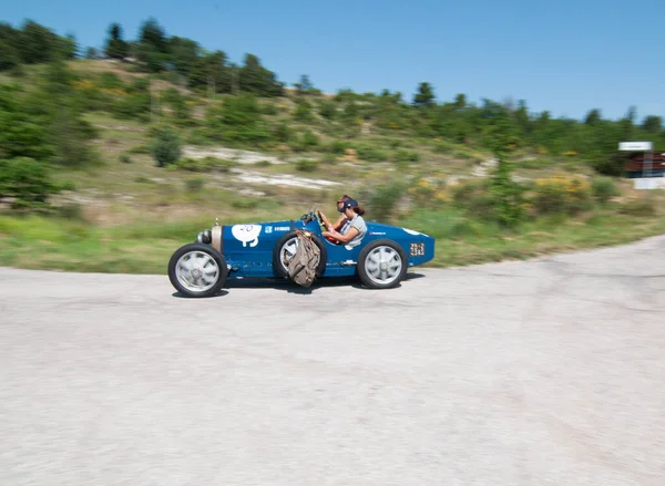 Urbino Italy Jun 2022 Bugatti T37 1926 Old Racing Car — Zdjęcie stockowe