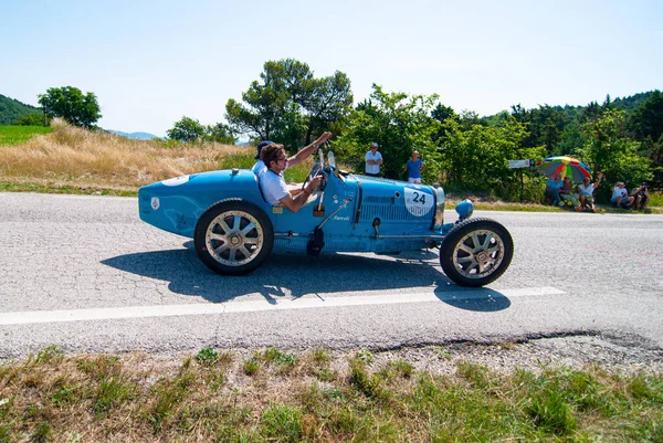 Urbino Italy Jun 2022 Bugatti T37 1927 Old Racing Car — Foto de Stock