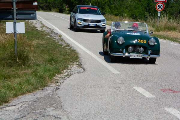 Urbino Italy Jun 2022 Triumph Tr2 Sports 1954 Old Racing — Photo