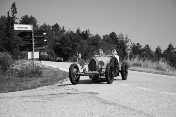 Urbino Itália Jun 2022 Bugatti T35 1925 Velho Carro Corrida — Fotografia de Stock