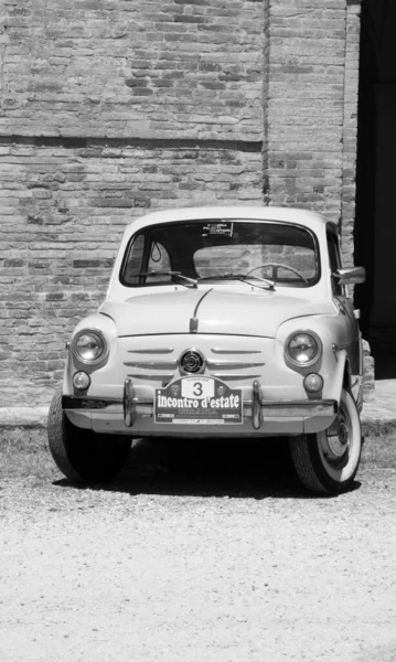 Pesaro Italie Juillet 2022 Rallye Voitures Classiques Fiat 600 Pesaro — Photo