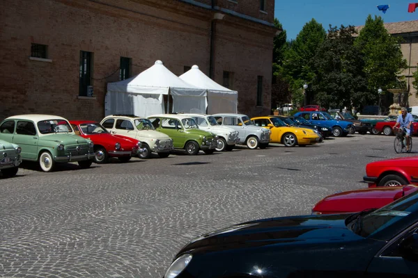 Pesaro Italy July 2022 Rally Classic Cars Fiat 600 Pesaro — Stock Photo, Image