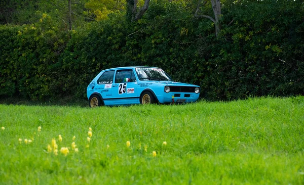 Pesaro Italien Ott 2022 Oldtimerrallye Volkswagen Golf Gti Race Pesaro — Stockfoto