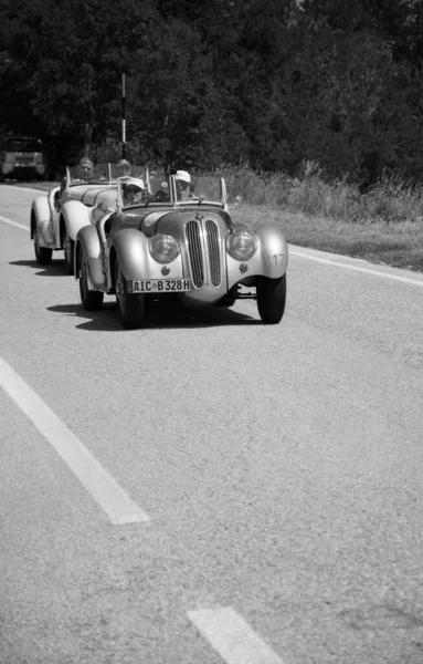 Urbino Itália Jun 2022 Bmw 328 1939 Velho Carro Corrida — Fotografia de Stock