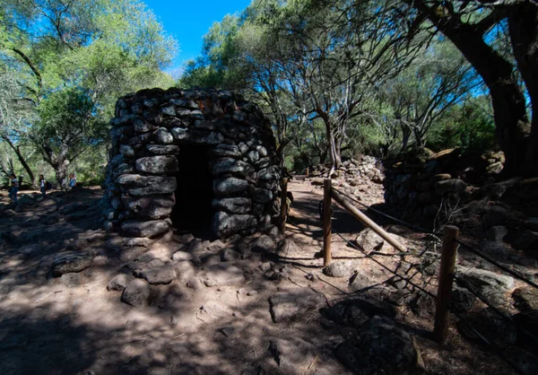 Léto 2022 Archeologické Santuario Nuragico Santa Cristina Sardinie Italsko — Stock fotografie