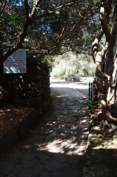 Verano 2022 Arqueológico Santuario Nuragico Santa Cristina Sardinia Italia — Foto de Stock