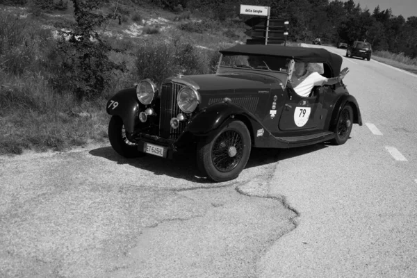 Urbino Italia Jun 2022 Bentley Litre 1934 Viejo Coche Carreras — Foto de Stock