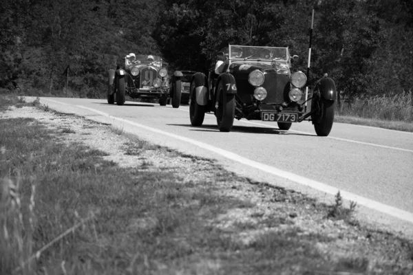 Urbino Italy Jun 2022 Aston Martin Mans 1933 Old Racing — Stock Photo, Image
