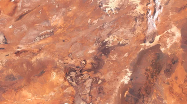 Даште-Кавир, соленая пустыня в Иранском нагорье, спутниковое изображение — стоковое фото