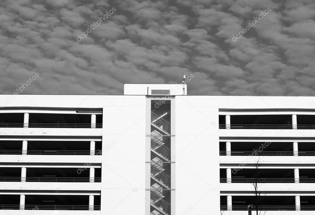 Modern architecture in black and white