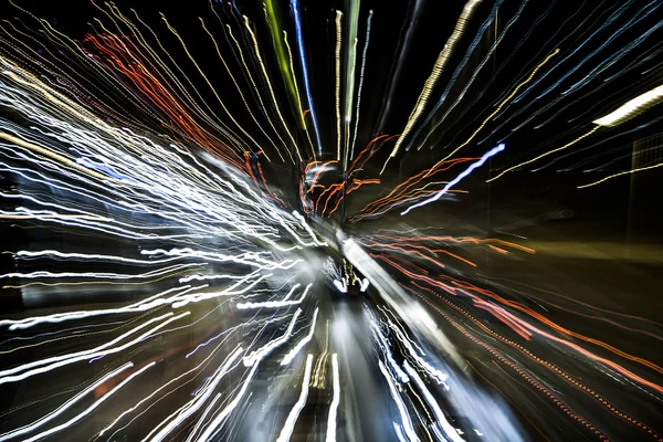 Prędkość światła, streszczenie Street — Zdjęcie stockowe