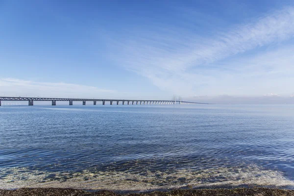 The Oresund Bridge, oresunds bron — стоковое фото