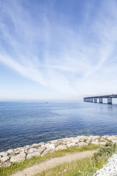 The Oresund Bridge, oresunds bron — стоковое фото