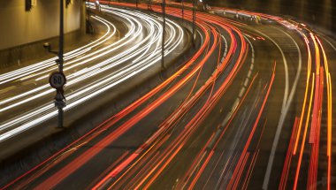gece trafik kentin hafif izleme