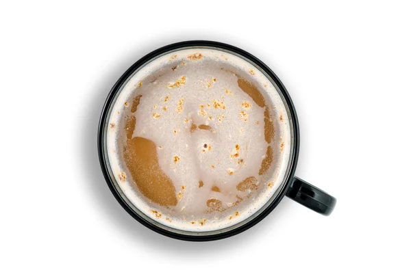 Kubek gorącej kawy ze ścieżką przycinającą — Zdjęcie stockowe