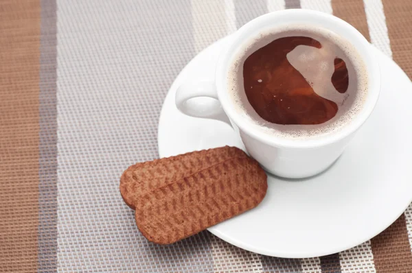 Hot drink and cookies — Stock Photo, Image