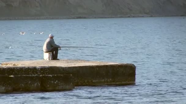 El pescador. HD 1080 — Vídeo de stock