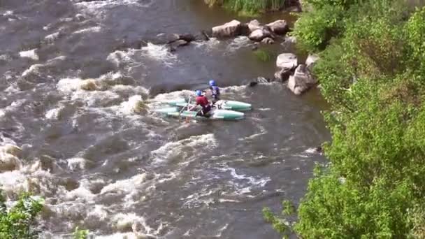 Full HD: Rafting de Agua Blanca — Vídeos de Stock