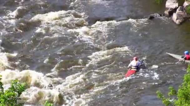 Full HD: Rafting de Agua Blanca — Vídeos de Stock