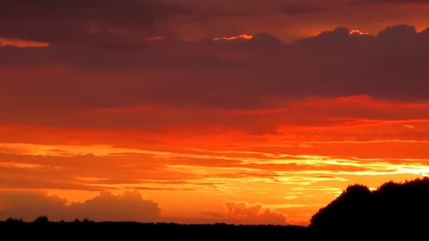 Zonsondergang — Stockvideo